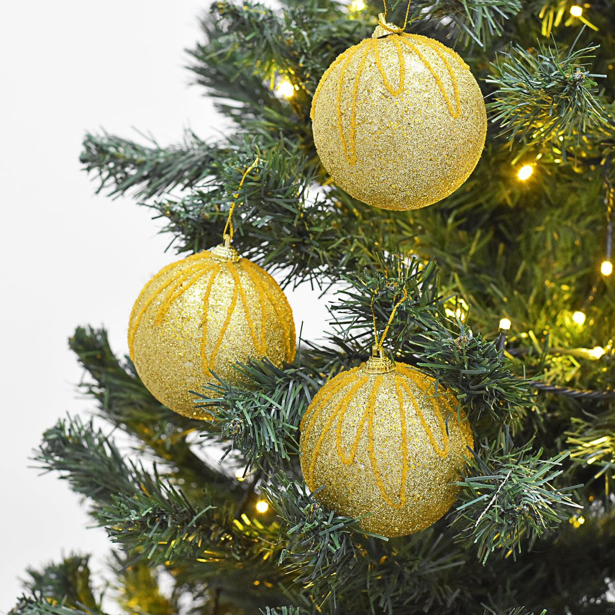 Bolas Navideñas set x6 8 cm – Ref. SA127