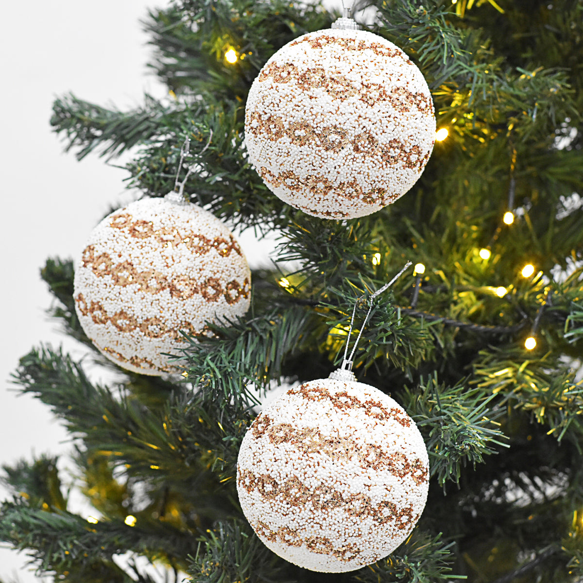 Bolas Navideñas set x6 10 cm – Ref. AZ069
