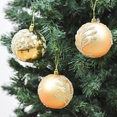 Bolas Navideñas set x6 8 cm – Ref. AZ148