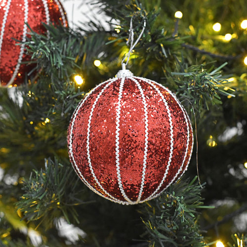Bolas Navideñas set x6 10 cm – Ref. AZ072