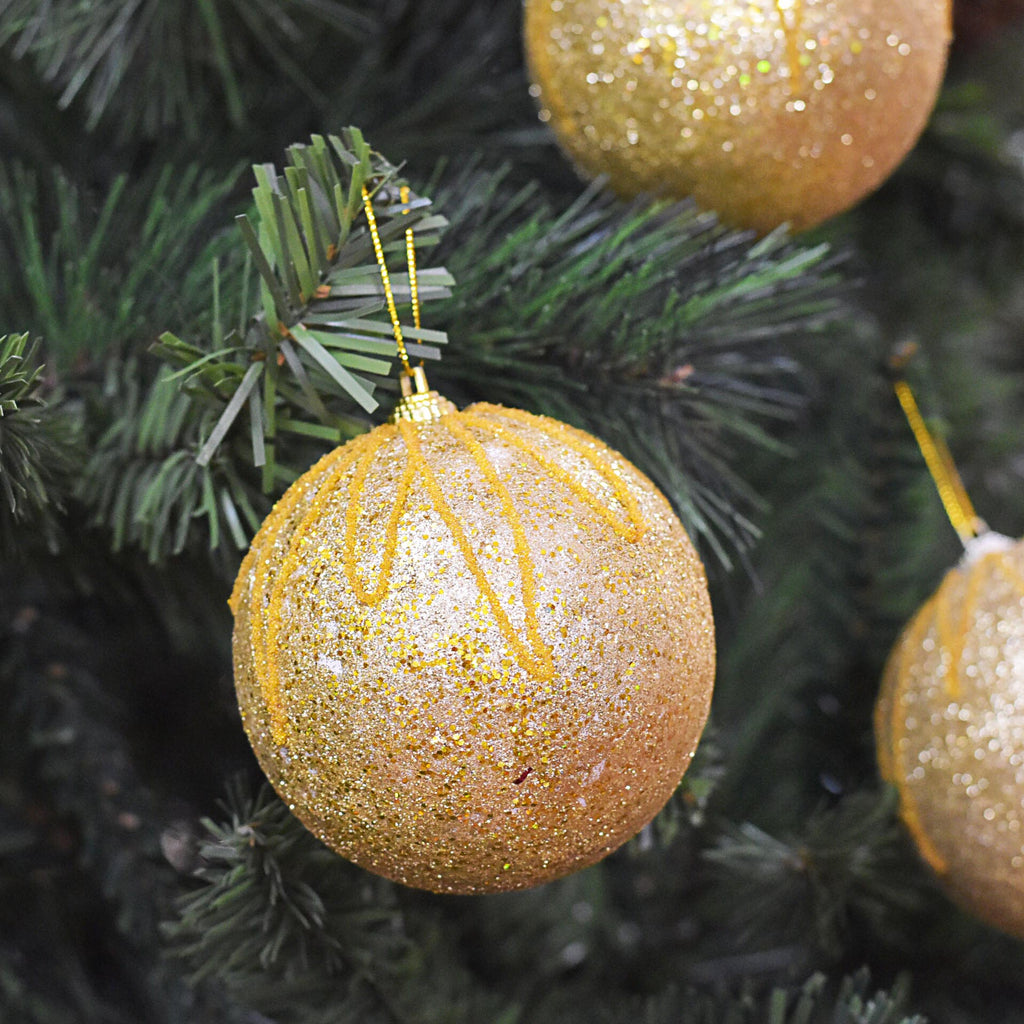Bolas Navideñas set x6 12 cm – Ref. SA136 (vista 2)