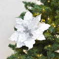 Flor Navideña Artificial 33 cm – Ref. AZ231B