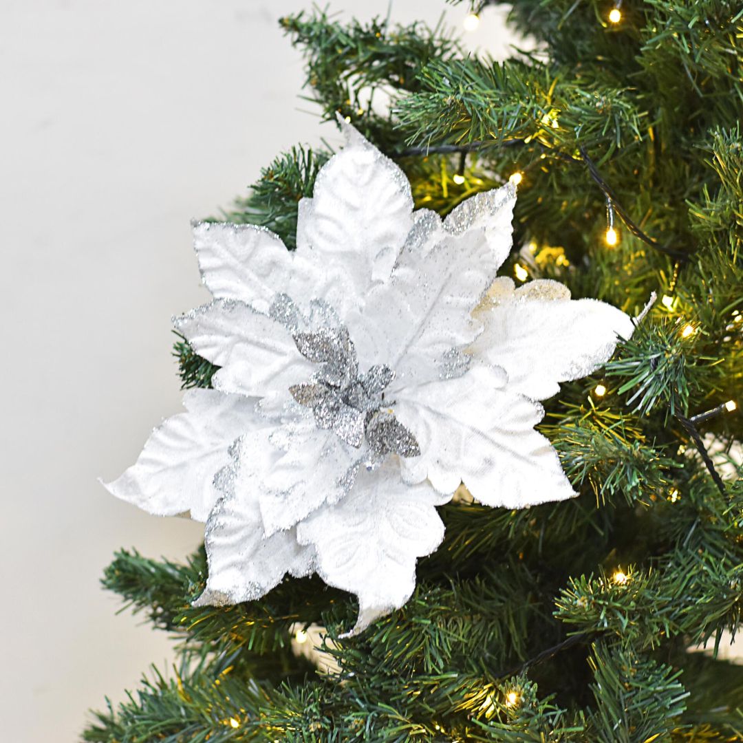 Flor Navideña Artificial 33 cm – Ref. AZ231B