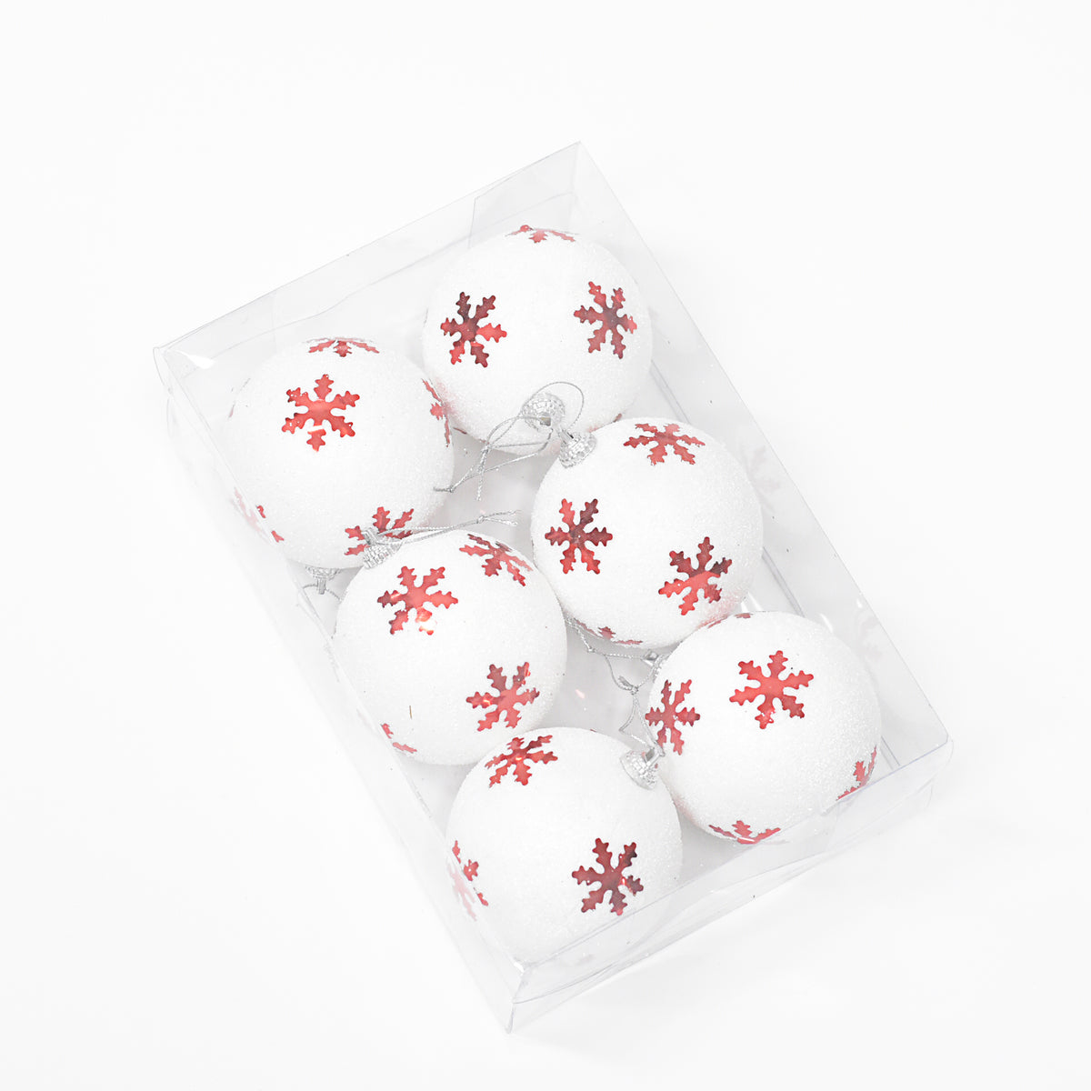 Bolas Navideñas set x6 8 cm – Ref. AZ058 (vista 3)