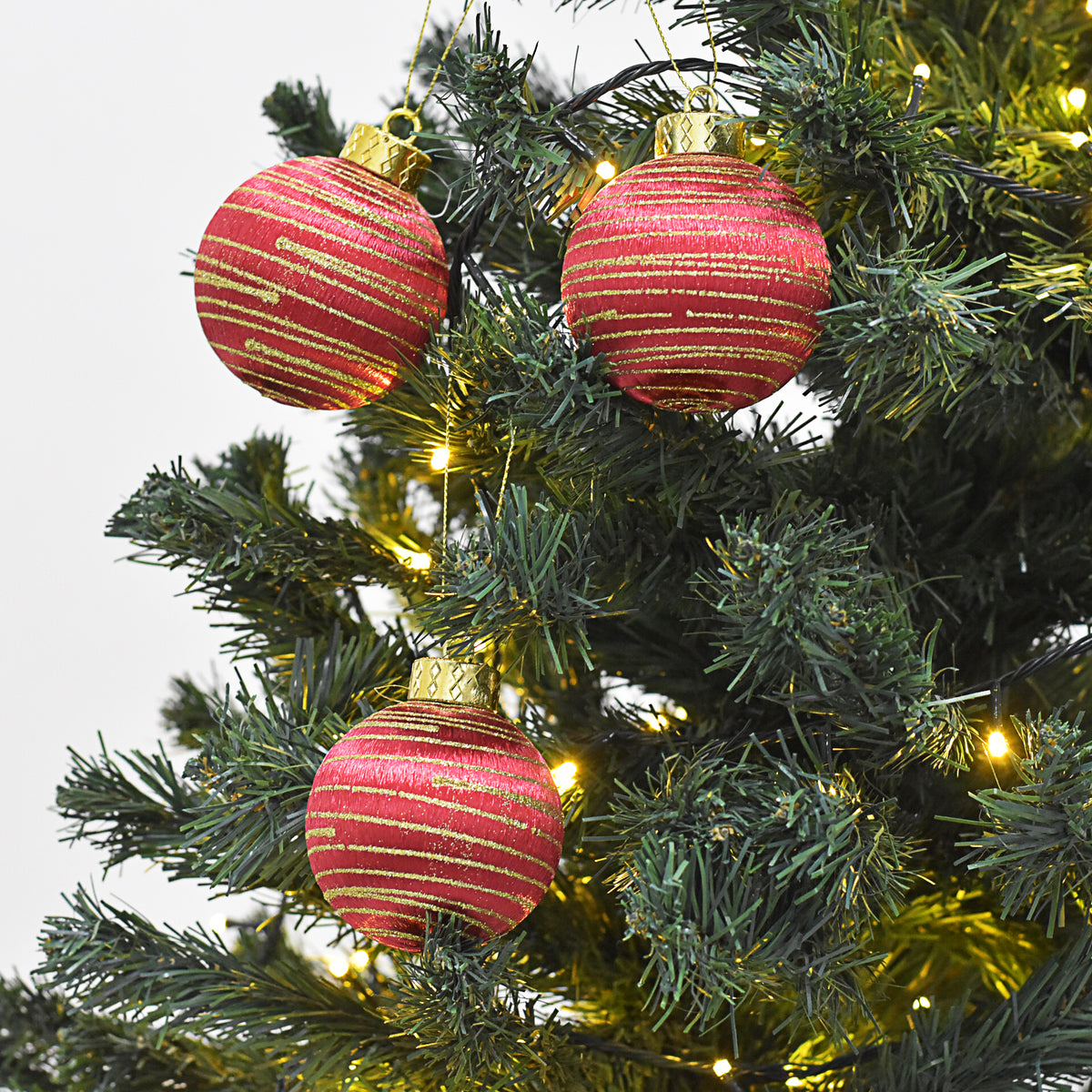 Bolas Navideñas set x6 8 cm – Ref. AZ056