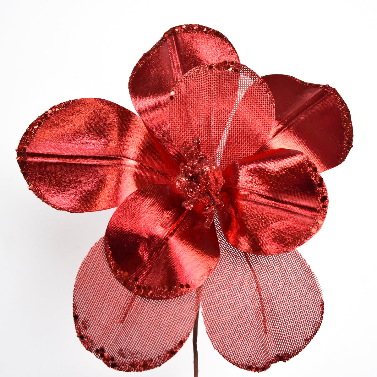 Flor Navideña Artificial 30 cm – Ref. AZ227R