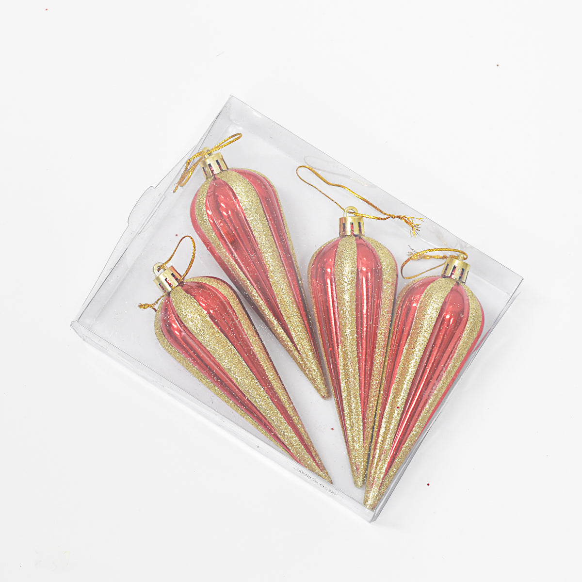 Bolas Navideñas set x4 12 cm – Ref. AZ084 (vista 3)