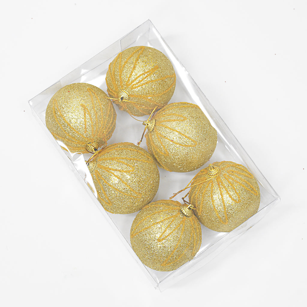 Bolas Navideñas set x6 8 cm – Ref. SA127 (vista 3)