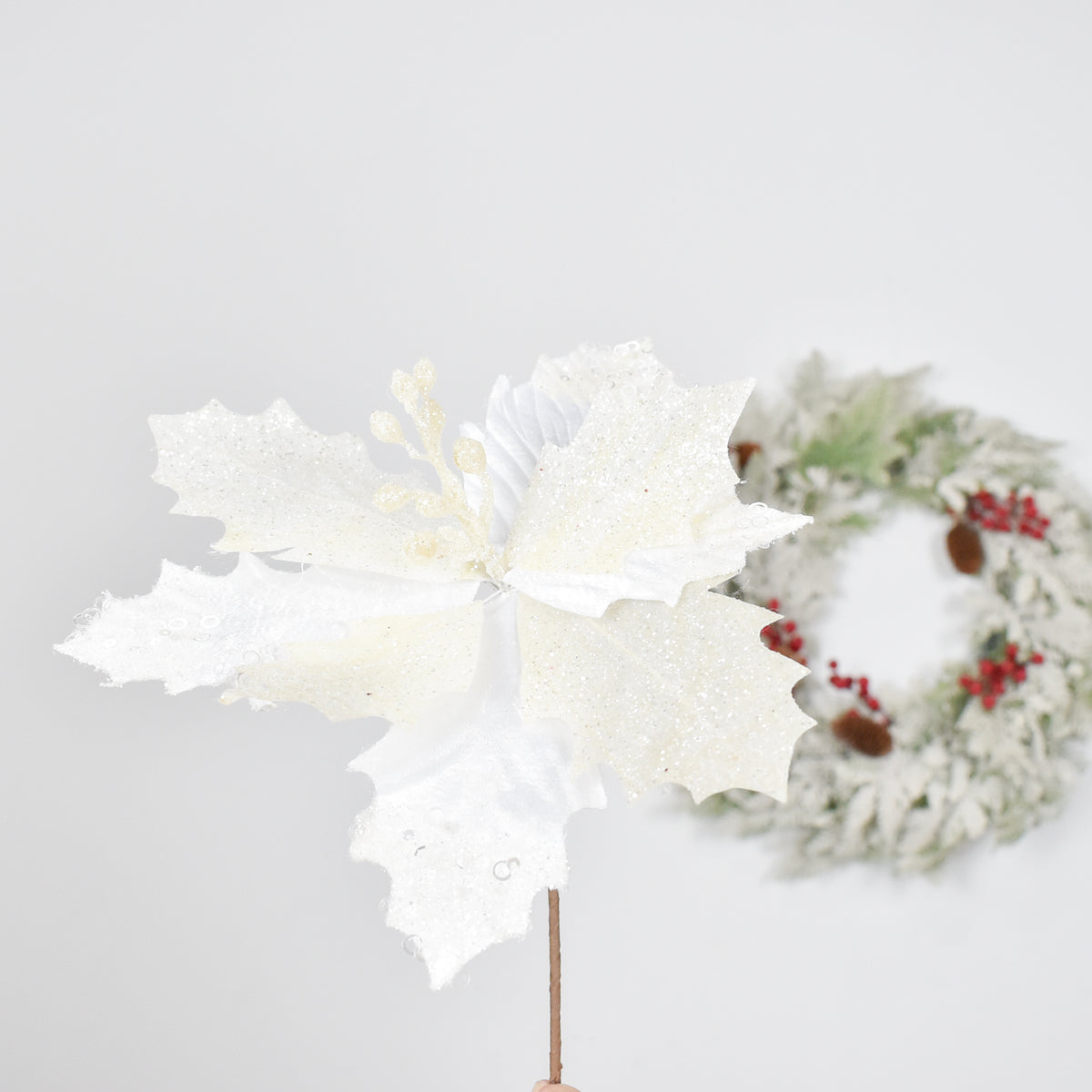 Flor Navideña Artificial 27 cm – Ref. XQ12851916W