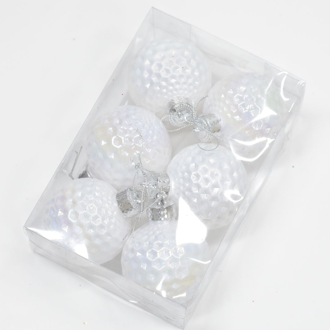 Bolas Navideñas set x6 8 cm – Ref. AZ143 (vista 3)