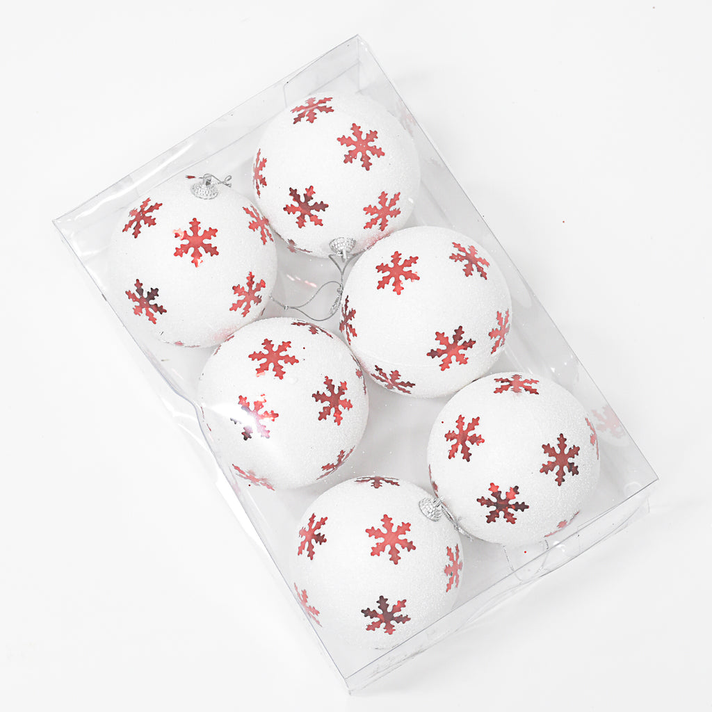 Bolas Navideñas set x6 10 cm – Ref. AZ070 (vista 3)