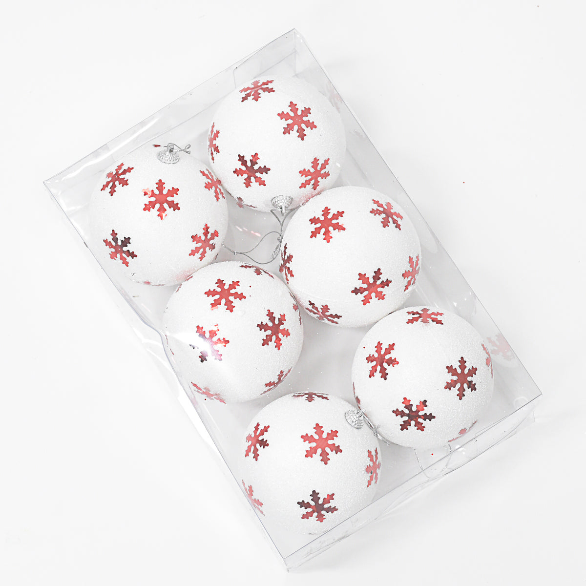 Bolas Navideñas set x6 10 cm – Ref. AZ070 (vista 3)